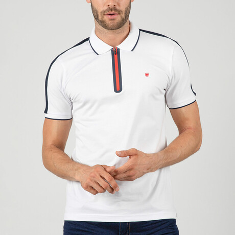 Soloman Short Sleeve Polo Shirt // White (S)