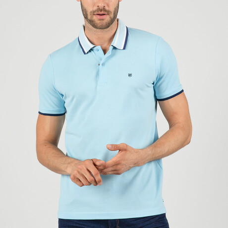 Ronald Short Sleeve Polo Shirt // Blue (S)