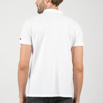 Cade Short Sleeve Polo Shirt // White (M)