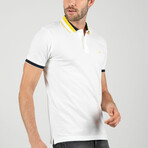Cole Short Sleeve Polo Shirt // White (S)