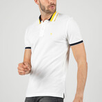 Cole Short Sleeve Polo Shirt // White (3XL)