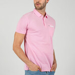 Quinn Short Sleeve Polo Shirt // Pink (3XL)