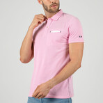 Quinn Short Sleeve Polo Shirt // Pink (3XL)