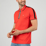 Gio Short Sleeve Polo Shirt // Red (XL)
