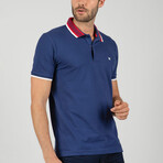 Bryson Short Sleeve Polo Shirt // Navy (XL)