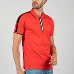 Gio Short Sleeve Polo Shirt // Red (M)