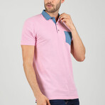 Terrell Short Sleeve Polo Shirt // Pink (S)