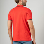 Gio Short Sleeve Polo Shirt // Red (L)