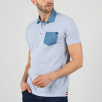 Darryl Short Sleeve Polo Shirt // Blue (L)