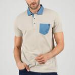 Eugene Short Sleeve Polo Shirt // Beige (L)