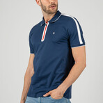 Mario Short Sleeve Polo Shirt // Navy (XL)