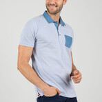 Darryl Short Sleeve Polo Shirt // Blue (2XL)