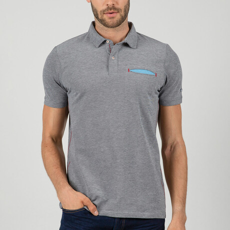 Arthur Short Sleeve Polo Shirt // Gray (S)