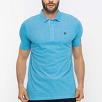 Peyton Short Sleeve Polo Shirt // Turquoise (M)