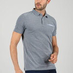 Rey Short Sleeve Polo Shirt // Gray Blue (L)