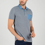 Bray Short Sleeve Polo Shirt // Navy (3XL)