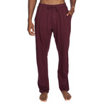 Lounge Straight Leg Jersey Pant // Pack of 3 // Maroon + Black + Blue (L)