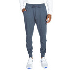 Lounge Cuffed Jogger // Pack of 3 // Gray + Dark Gray + Blue (L)