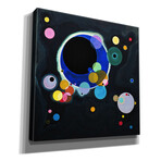 Several Circles by Wassily Kandinsky (circa 1926) (18"H x 18"W x 0.75"D)