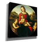 Madonna with Child, St. John and a Child Saint by Raphael (18"H x 18"W x 0.75"D)