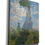 Epic Graffiti 'Woman With A Parasol by Claude Monet (24"H x 20"W x 0.75"D)