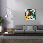 Circles In A Circle by Wassily Kandinsky (circa 1923) (18"H x 18"W x 0.75"D)