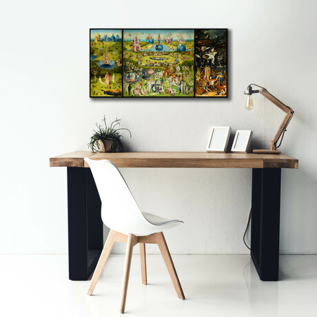 The Garden of Earthly Delights by Hieronymus Bosch (12"H x 24"W x 0.75"D)