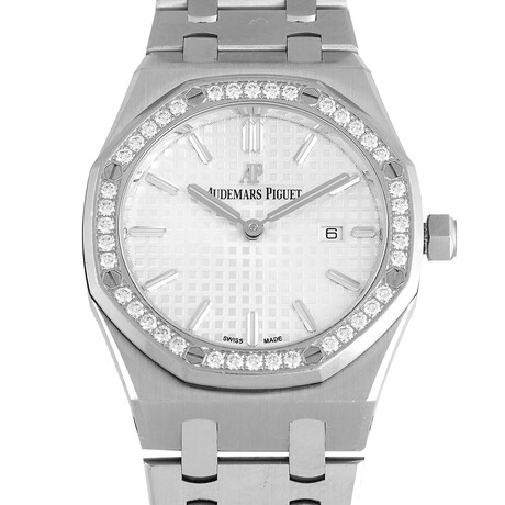 Audemars Piguet Ladies Royal Oak Diamond Quartz // 67651ST.ZZ.1261ST.01 // Pre-Owned