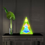 Trigon Acrylic Pyramid  Lamp