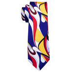 Palette Handcrafted Silk Tie // Red + Blue + Yellow
