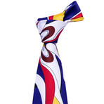 Palette Handcrafted Silk Tie // Red + Blue + Yellow