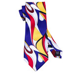 Palette Handcrafted Silk Tie // Red + Blue + Yellow