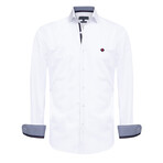 Gans Long Sleeve Button Up // White (XL)