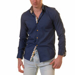 Joseph Reversible Cuff Button-Down Shirt // Royal Blue (S)