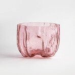 Crackle // Vase // Pink (Low)