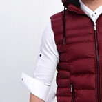 Ruben Vest // Claret Red (M)