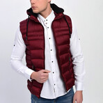 Ruben Vest // Claret Red (M)