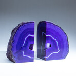 Genuine Agate Geode Bookends v.4