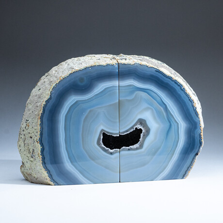 Genuine Agate Geode Bookends v.5