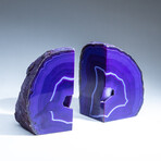 Genuine Agate Geode Bookends v.4