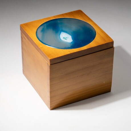 Genuine Agate Box // Blue