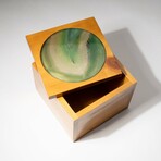 Genuine Agate Box // Green