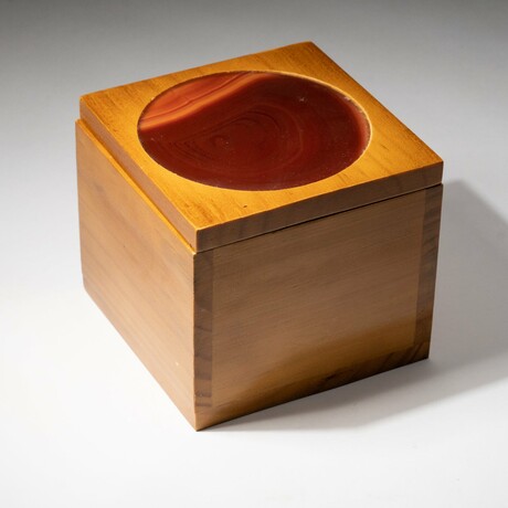 Genuine Agate Box // Red