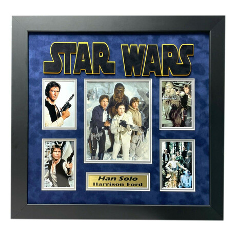 Harrison Ford // Autographed "Han Solo - Star Wars" 8x10 Photo // Framed Collage