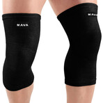 Bamboo Knee Support // Pack of 2 // Full Black (Small)