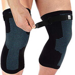 Bamboo Knee Support with Strap // Pack of 2 // Blue (Small)