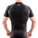 Short Compression T-Shirt // Silver (Small)