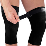 Bamboo Knee Support with Strap // Pack of 2 // Full Black (Small)