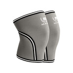 7mm Knee Sleeve // Pack of 2 // Gray (Small)