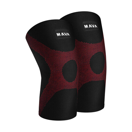 OptimFlex Knee Sleeves Pack of 2 // Red (X-Small)